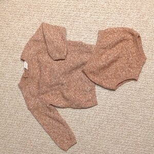 Quincy Mae Warm Brown Knit Baby Set